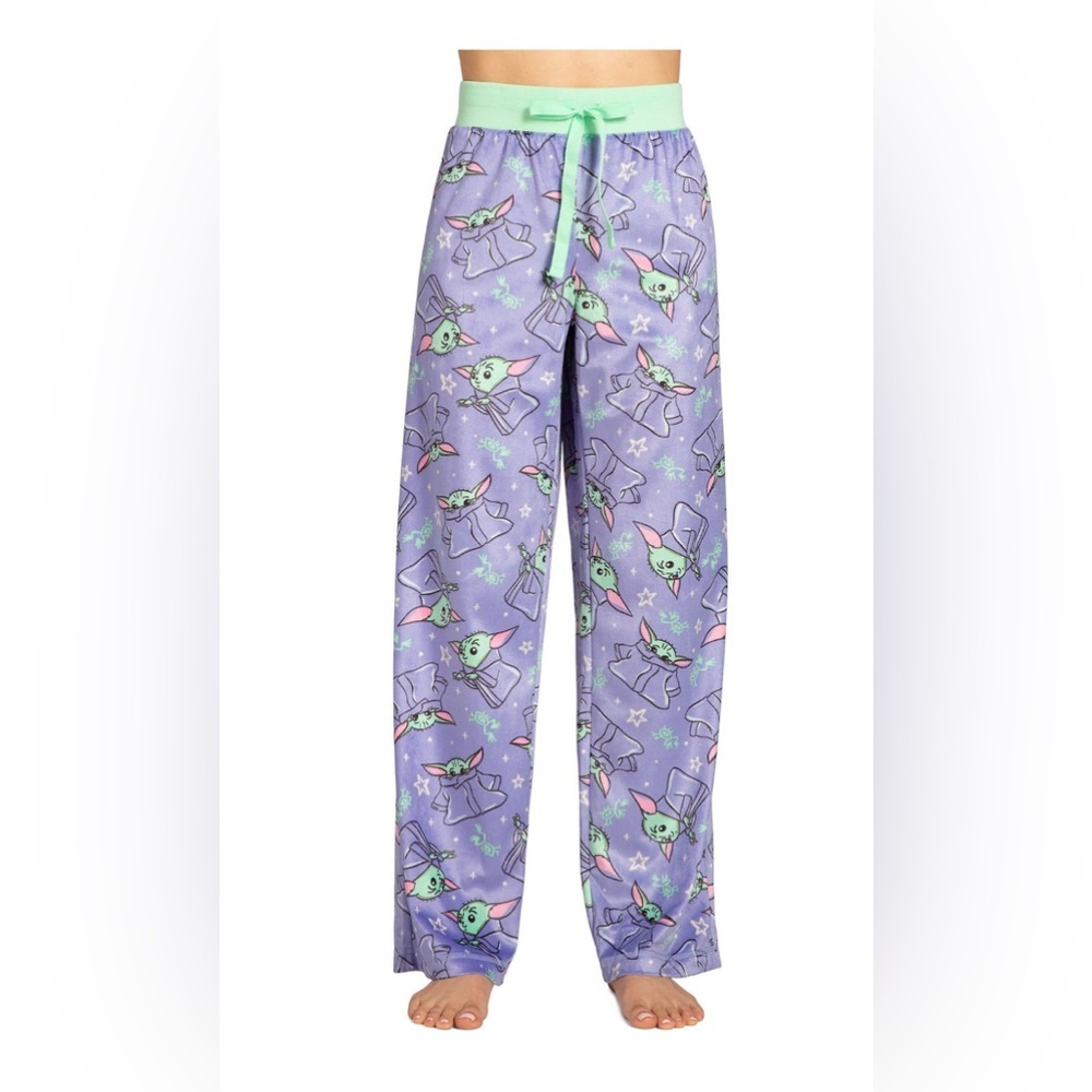 Star Wars Mandalorian the Child Women’s Pajama Fleece Pants, - Picture 1 of 3